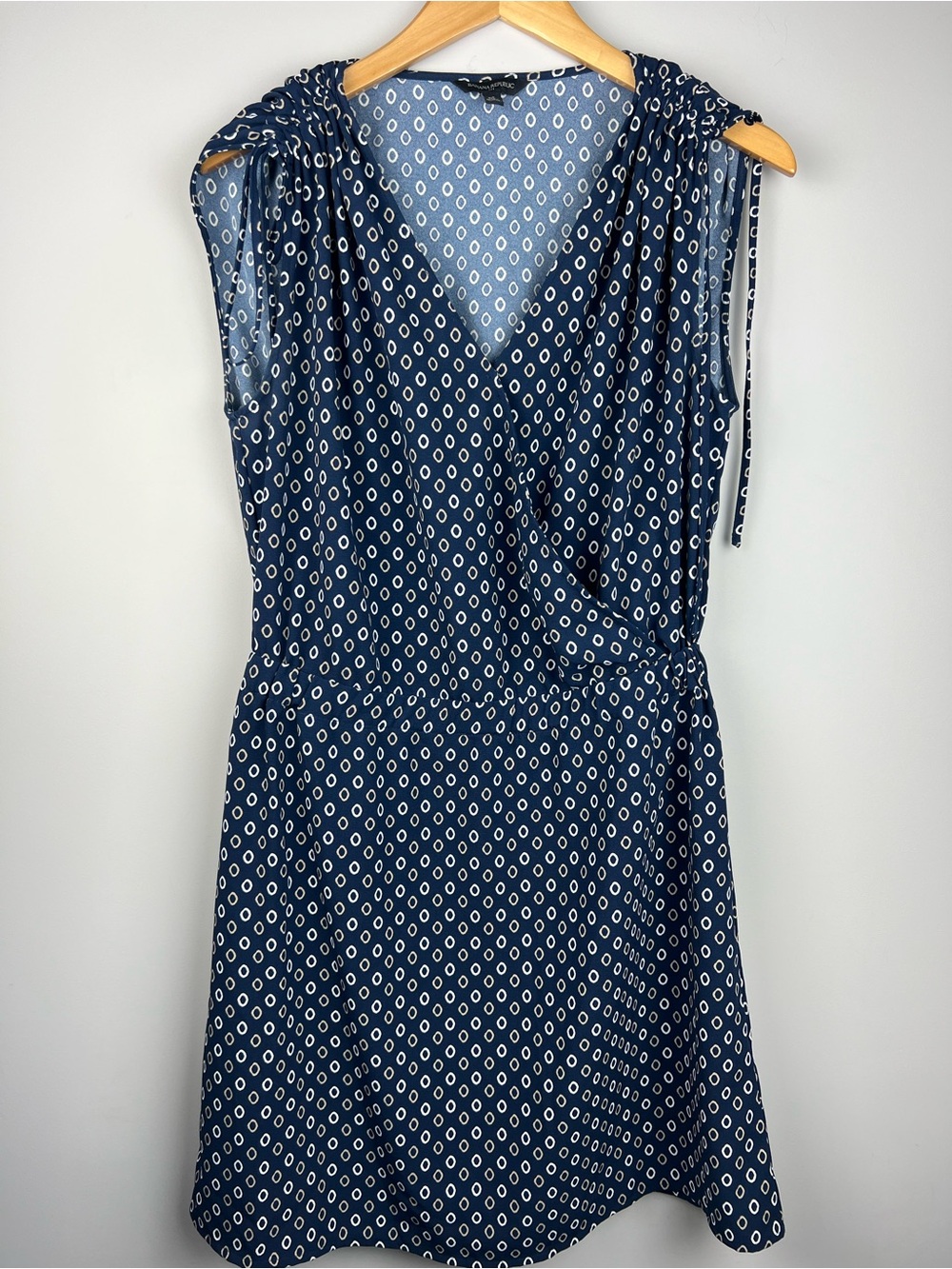 Banana Republic Navy Blue V-Neck dress